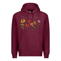 Burgundy nana's garden Premium Hoodie - MaliasSmallBusiness