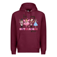 Burgundy in my nutcracker era Premium Hoodie - MaliasSmallBusiness