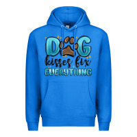 True Royal dog kisses fix everything Premium Hoodie - MaliasSmallBusiness