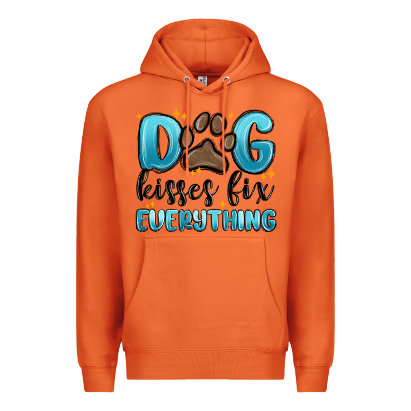 Dog Kisses Fix Everything Premium Hoodie by MaliasSmallBusiness | Teevron
