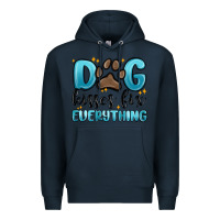Navy dog kisses fix everything Premium Hoodie - MaliasSmallBusiness