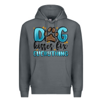 Rock dog kisses fix everything Premium Hoodie - MaliasSmallBusiness
