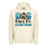 Sandshell dog kisses fix everything Premium Hoodie - MaliasSmallBusiness