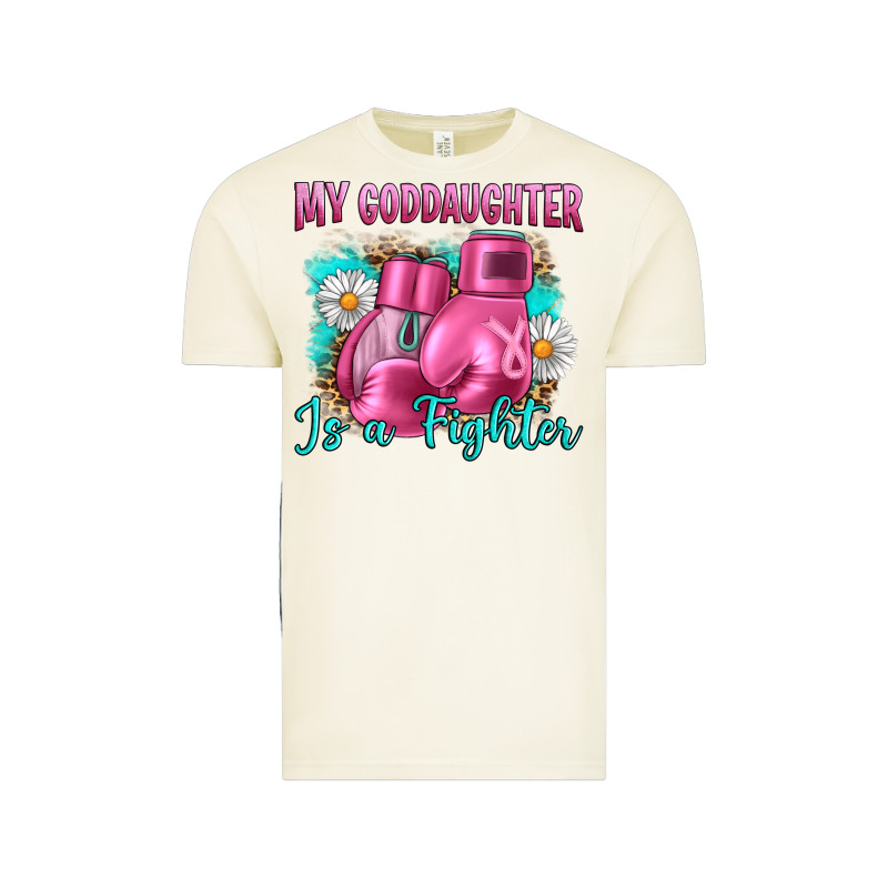 Breast Cancer My Goddaughter Is A Fighter Vintage Tee by Artiststas | Teevron
