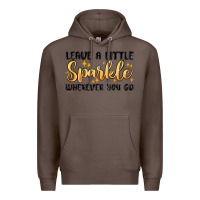Coffee leave a little sparkle wherever you go Premium Hoodie - MaliasSmallBusiness
