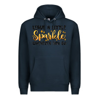 Navy leave a little sparkle wherever you go Premium Hoodie - MaliasSmallBusiness