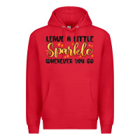 Red leave a little sparkle wherever you go Premium Hoodie - MaliasSmallBusiness