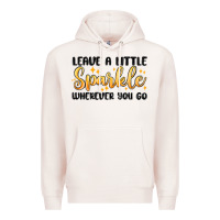 Pale Pink leave a little sparkle wherever you go Premium Hoodie - MaliasSmallBusiness