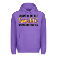 Purple leave a little sparkle wherever you go Premium Hoodie - MaliasSmallBusiness