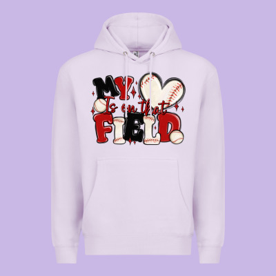 Premium Hoodie my heart is on that field baseball