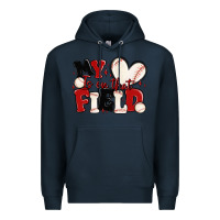 Navy my heart is on that field baseball Premium Hoodie - MaliasSmallBusiness
