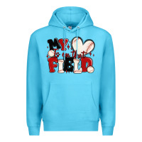 Ocean Blue my heart is on that field baseball Premium Hoodie - MaliasSmallBusiness