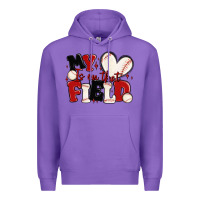 Purple my heart is on that field baseball Premium Hoodie - MaliasSmallBusiness