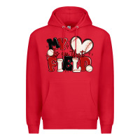 Red my heart is on that field baseball Premium Hoodie - MaliasSmallBusiness