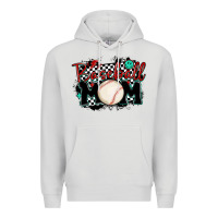 Dove Grey baseball mom Premium Hoodie - MaliasSmallBusiness