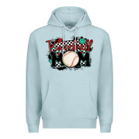 Blue Mist baseball mom Premium Hoodie - MaliasSmallBusiness