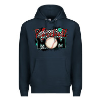 Navy baseball mom Premium Hoodie - MaliasSmallBusiness