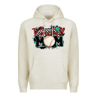 Oatmeal Heather baseball mom Premium Hoodie - MaliasSmallBusiness