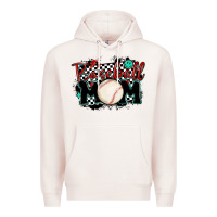 Pale Pink baseball mom Premium Hoodie - MaliasSmallBusiness
