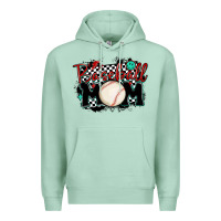 Seafoam baseball mom Premium Hoodie - MaliasSmallBusiness