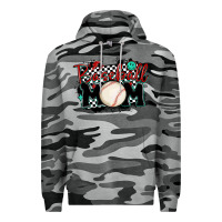 Slate Camo baseball mom Premium Hoodie - MaliasSmallBusiness