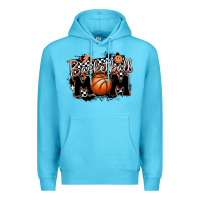 Ocean Blue basketball mom Premium Hoodie - MaliasSmallBusiness