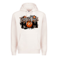 Pale Pink basketball mom Premium Hoodie - MaliasSmallBusiness