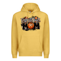 Antique Gold basketball mom Premium Hoodie - MaliasSmallBusiness