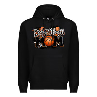 Black basketball mom Premium Hoodie - MaliasSmallBusiness