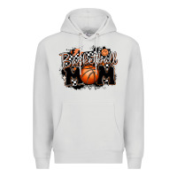 Dove Grey basketball mom Premium Hoodie - MaliasSmallBusiness