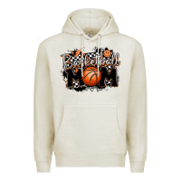 Oatmeal Heather basketball mom Premium Hoodie - MaliasSmallBusiness