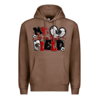Chestnut my heart is on that field soccer Premium Hoodie - MaliasSmallBusiness