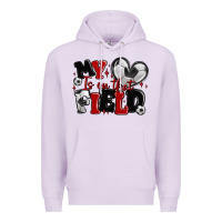 Lilac my heart is on that field soccer Premium Hoodie - MaliasSmallBusiness