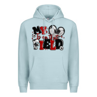 Blue Mist my heart is on that field soccer Premium Hoodie - MaliasSmallBusiness