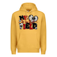 Mustard my heart is on that field soccer Premium Hoodie - MaliasSmallBusiness