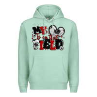 Seafoam my heart is on that field soccer Premium Hoodie - MaliasSmallBusiness