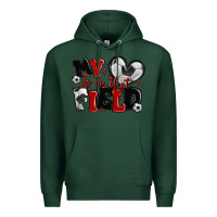 Sports Green my heart is on that field soccer Premium Hoodie - MaliasSmallBusiness