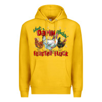 Lemon what a damn cluckin' fluster fluck chickens christ Premium Hoodie - MaliasSmallBusiness