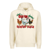 Tofu what a damn cluckin' fluster fluck chickens christ Premium Hoodie - MaliasSmallBusiness