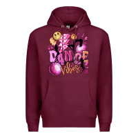 Burgundy dance vibes Premium Hoodie - MaliasSmallBusiness