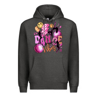 Charcoal Heather dance vibes Premium Hoodie - MaliasSmallBusiness