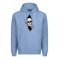 Colony Blue skull in the wall file Premium Hoodie - MaliasSmallBusiness