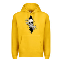 Lemon skull in the wall file Premium Hoodie - MaliasSmallBusiness
