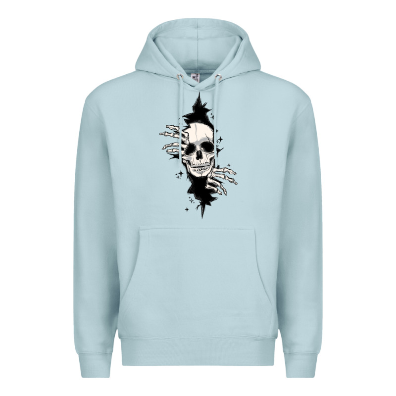 Skull In The Wall File Premium Hoodie by MaliasSmallBusiness | Teevron