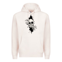 Pale Pink skull in the wall file Premium Hoodie - MaliasSmallBusiness