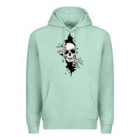 Seafoam skull in the wall file Premium Hoodie - MaliasSmallBusiness