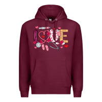 Love Nurse Valentines Day Premium Hoodie | Teevron