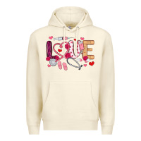 Sandshell love nurse valentines day Premium Hoodie - MaliasSmallBusiness