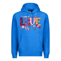 True Royal love nurse valentines day Premium Hoodie - MaliasSmallBusiness