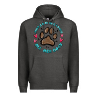 Charcoal Heather just a girl who loves all her dogs Premium Hoodie - MaliasSmallBusiness
